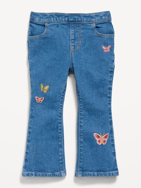 Wow Pull-On High-Waisted Flare-Leg Jeans for Toddler Girls