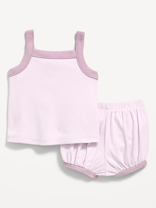 Image number 1 showing, Ribbed Cami Tank and Shorts Set for Baby