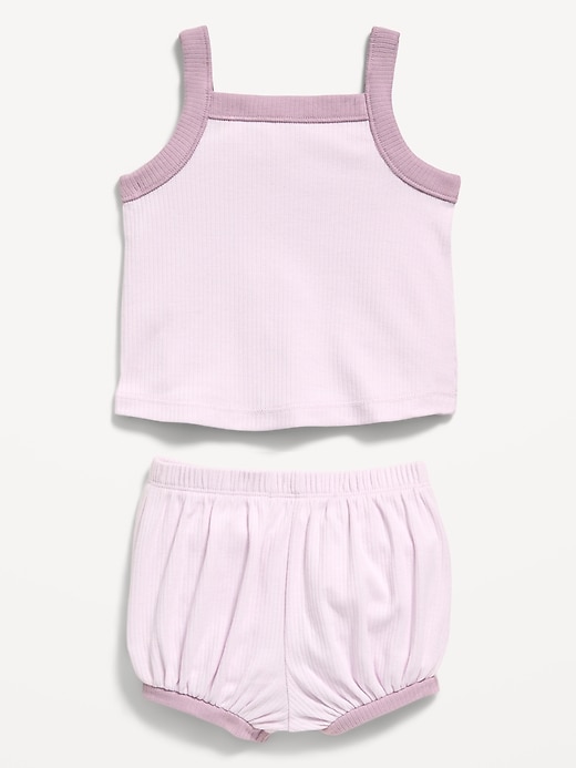 Image number 2 showing, Ribbed Cami Tank and Shorts Set for Baby