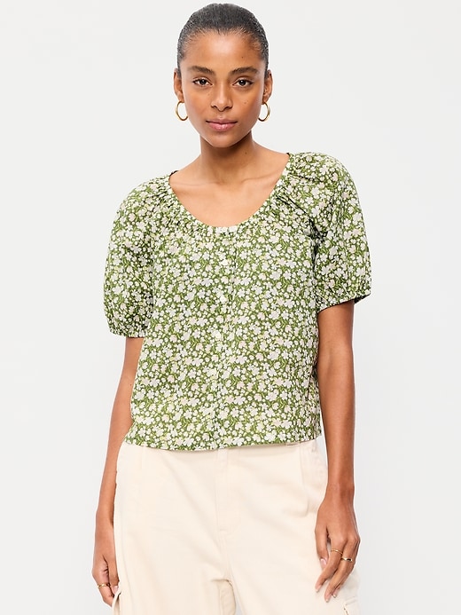 Image number 1 showing, Airy Button-Down Top