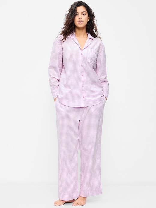 Image number 5 showing, Poplin Pajama Pant Set