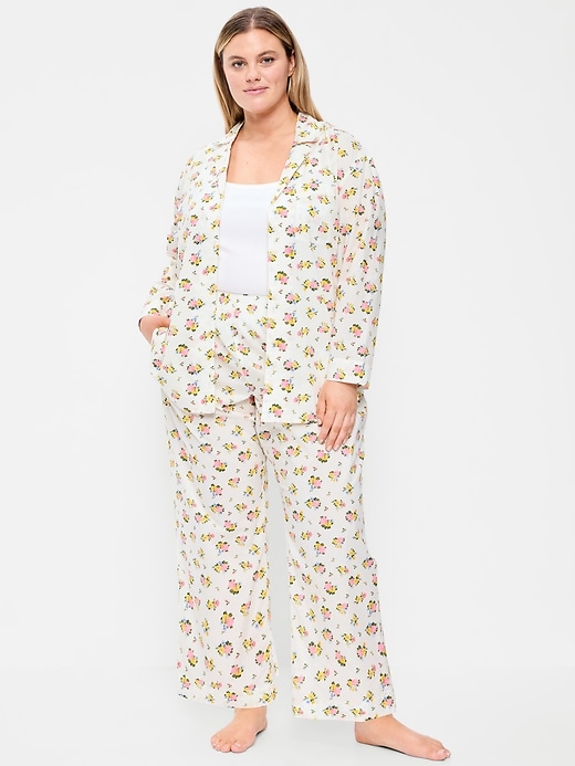 Image number 6 showing, Poplin Pajama Pant Set