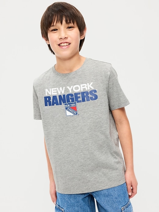 Image number 1 showing, NHL Gender-Neutral Graphic T-Shirt for Kids