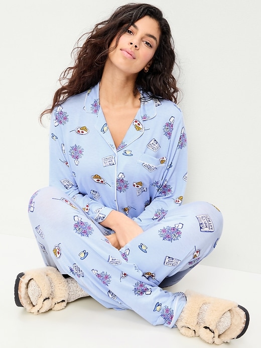 Image number 3 showing, Sunday Sleep Knit Jersey Pant