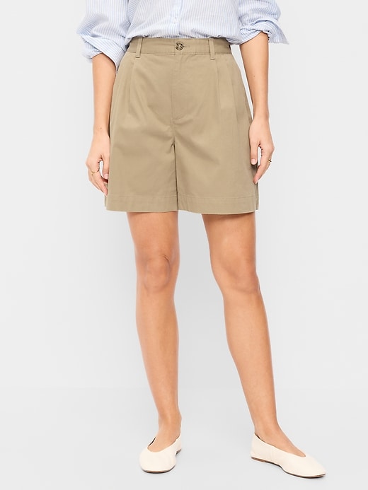 Image number 2 showing, High-Waisted OGC Chino Shorts -- 6-inch inseam