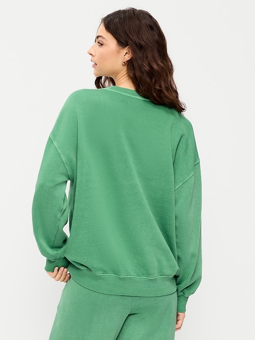 Image number 2 showing, Oversized Crew-Neck Sweatshirt