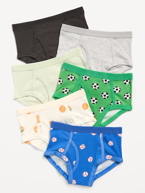 Underwear Brief 6-Pack for Toddler Boys