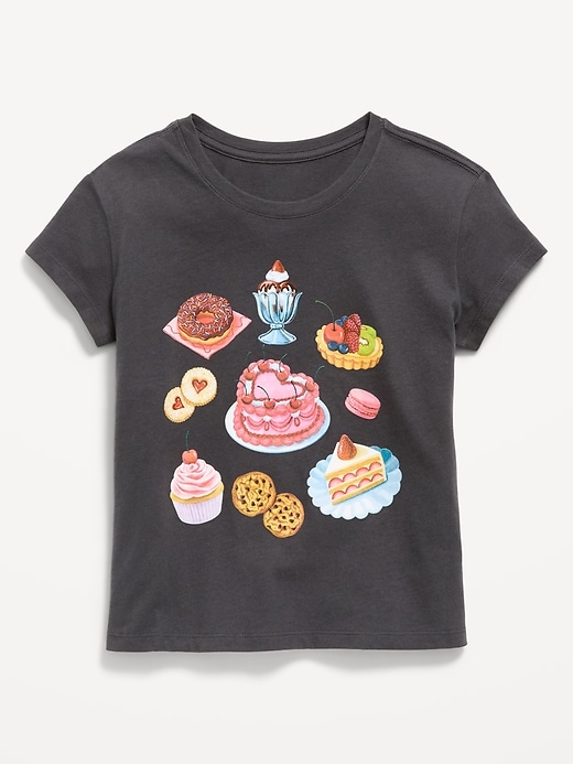 Image number 1 showing, Short-Sleeve Graphic T-Shirt for Girls
