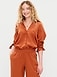 Linen-Blend Loose Button-Down Shirt - image 2