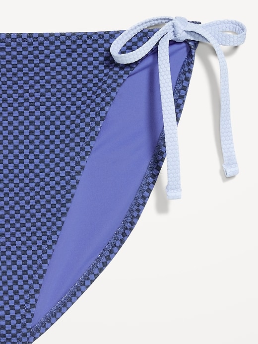 Image number 9 showing, Pique String Bikini Swim Bottoms