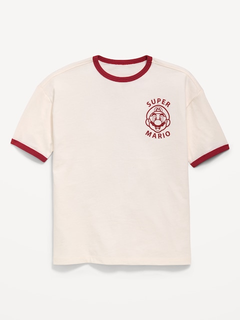 Super Mario™ Oversized Gender-Neutral Graphic T-Shirt for Kids