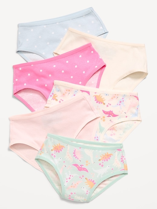 Image number 1 showing, Bikini Underwear 6-Pack for Toddler Girls