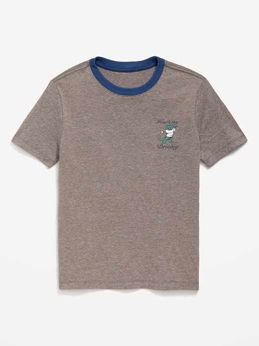 Image number 1 showing, Softest Short-Sleeve Graphic T-Shirt for Boys