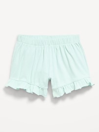 Image number 1 showing, Ribbed Ruffled Shorts for Toddler Girls