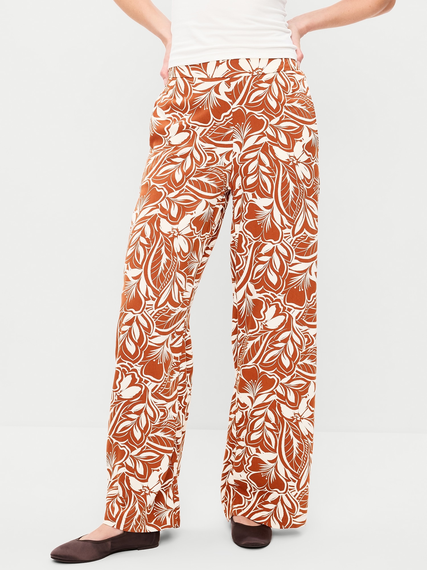 High-Waisted Playa Wide-Leg Pants