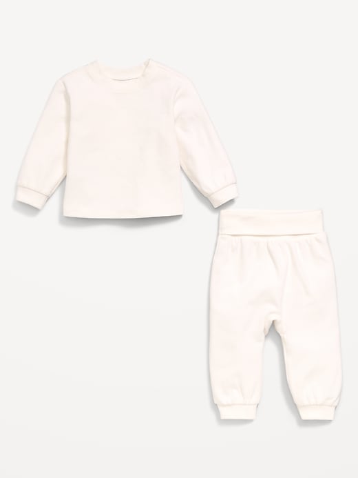 Image number 2 showing, Cozy-Knit Long-Sleeve Top and Leggings Set for Baby