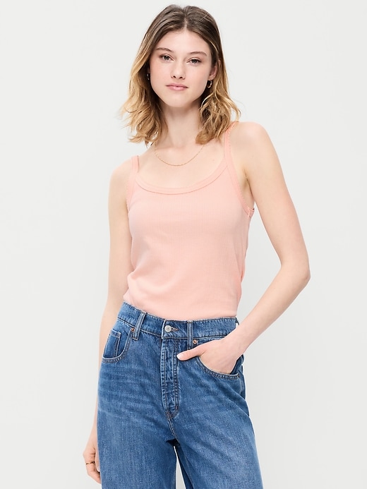 Image number 1 showing, Rib-Knit Cami Tank Top