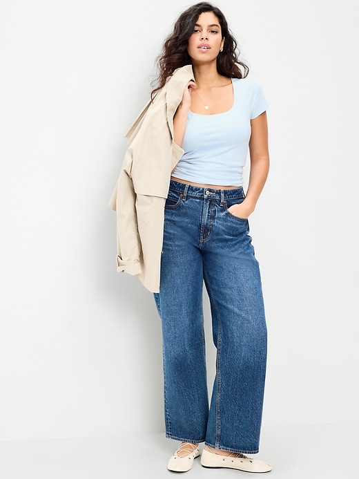 Image number 3 showing, Hug Double-Layer Scoop-Neck Top