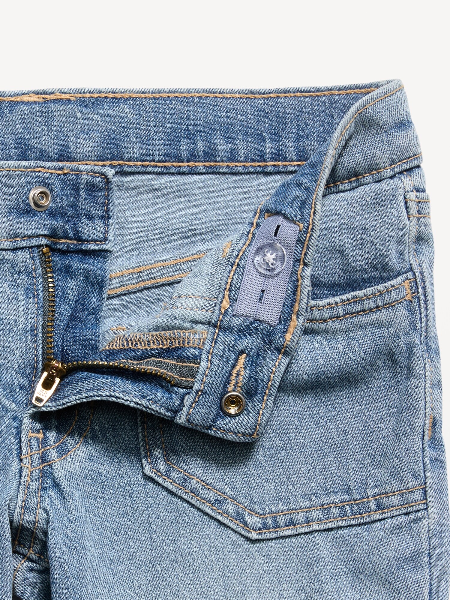 Джинсы Old Navy Low-Rise Flare-Leg Jeans для девочек, цвет: Светлая варка — фото 3