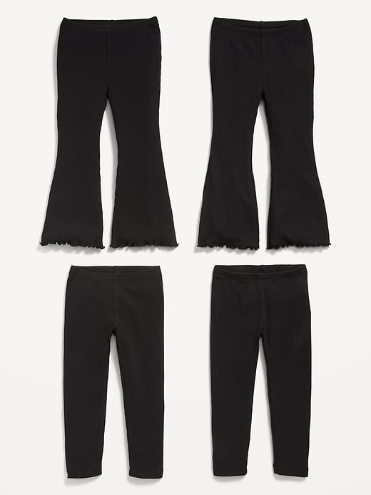 Image number 2 showing, Ribbed Variety Leggings 4-Pack for Toddler Girls