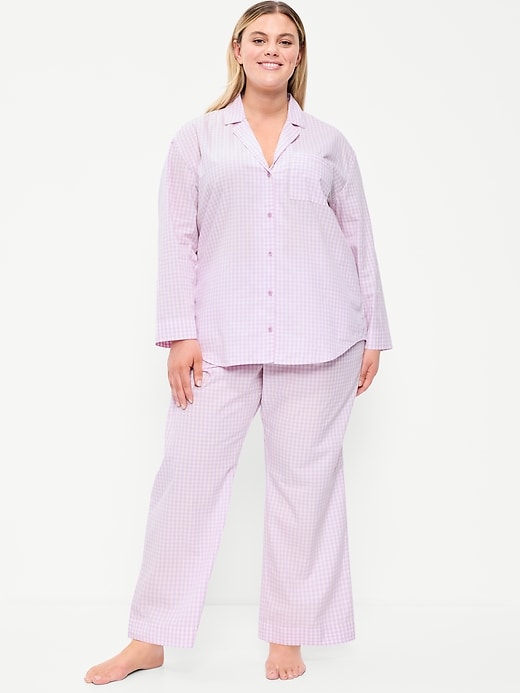 Image number 7 showing, Poplin Pajama Pant Set