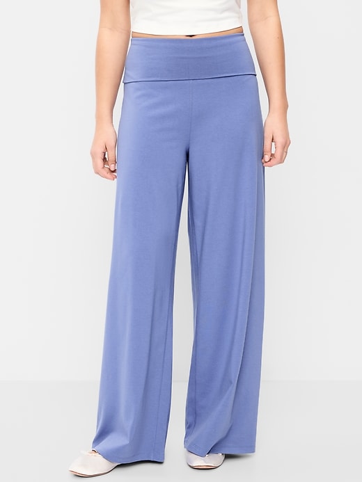 Image number 4 showing, High-Waisted PowerChill Wide-Leg Pants