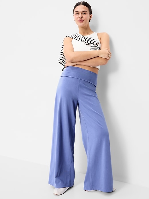 Image number 3 showing, High-Waisted PowerChill Wide-Leg Pants