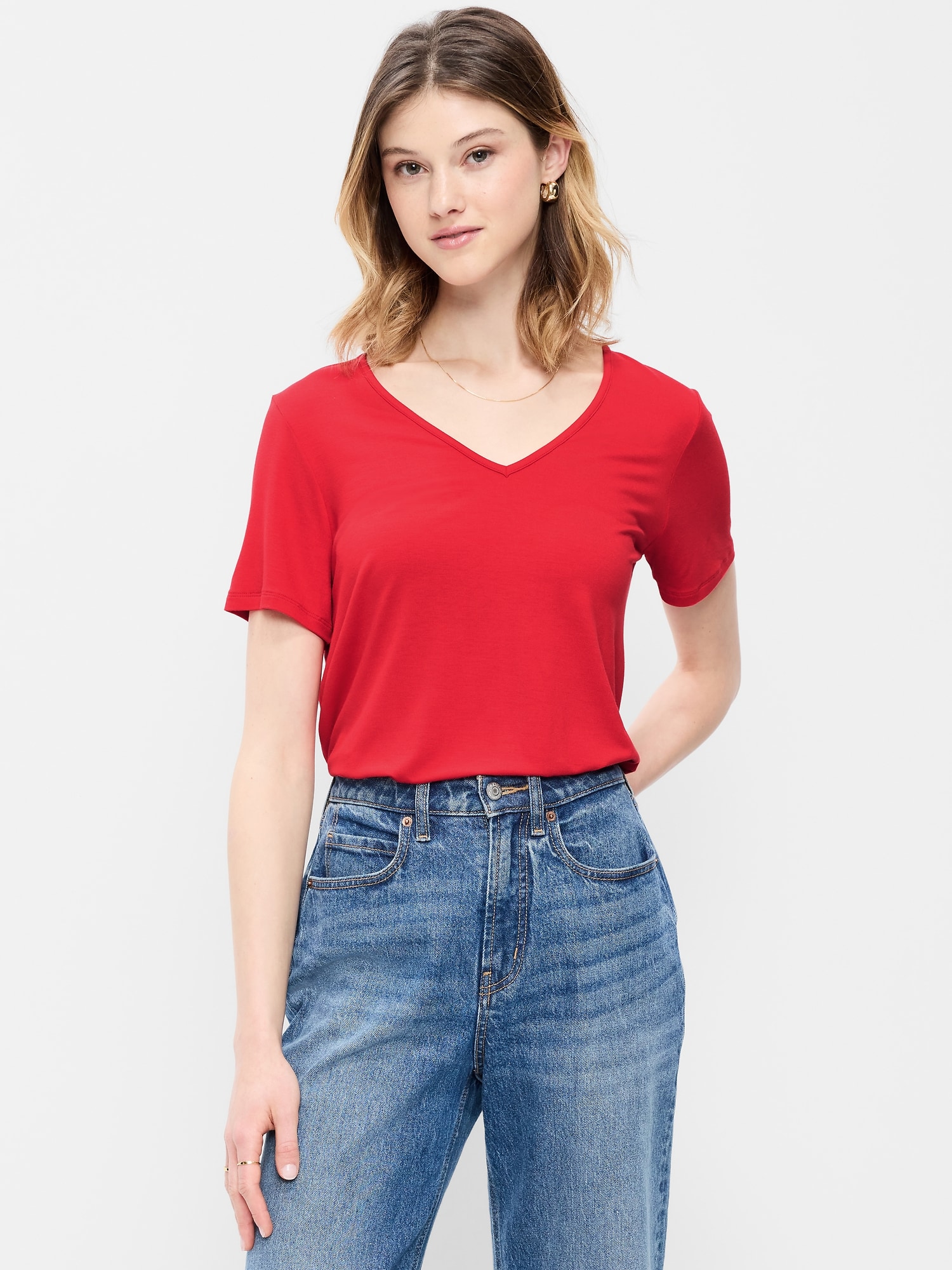 Luxe V-Neck T-Shirt