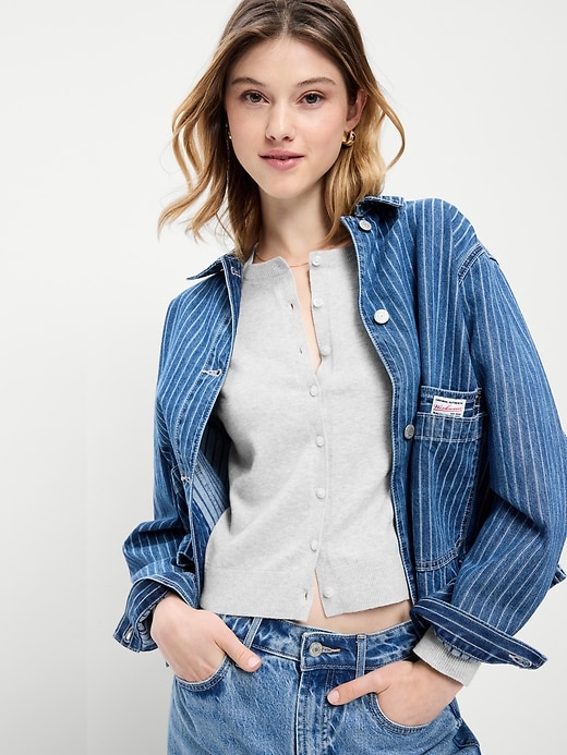 Image number 3 showing, SoSoft Lite Crew-Neck Cardigan