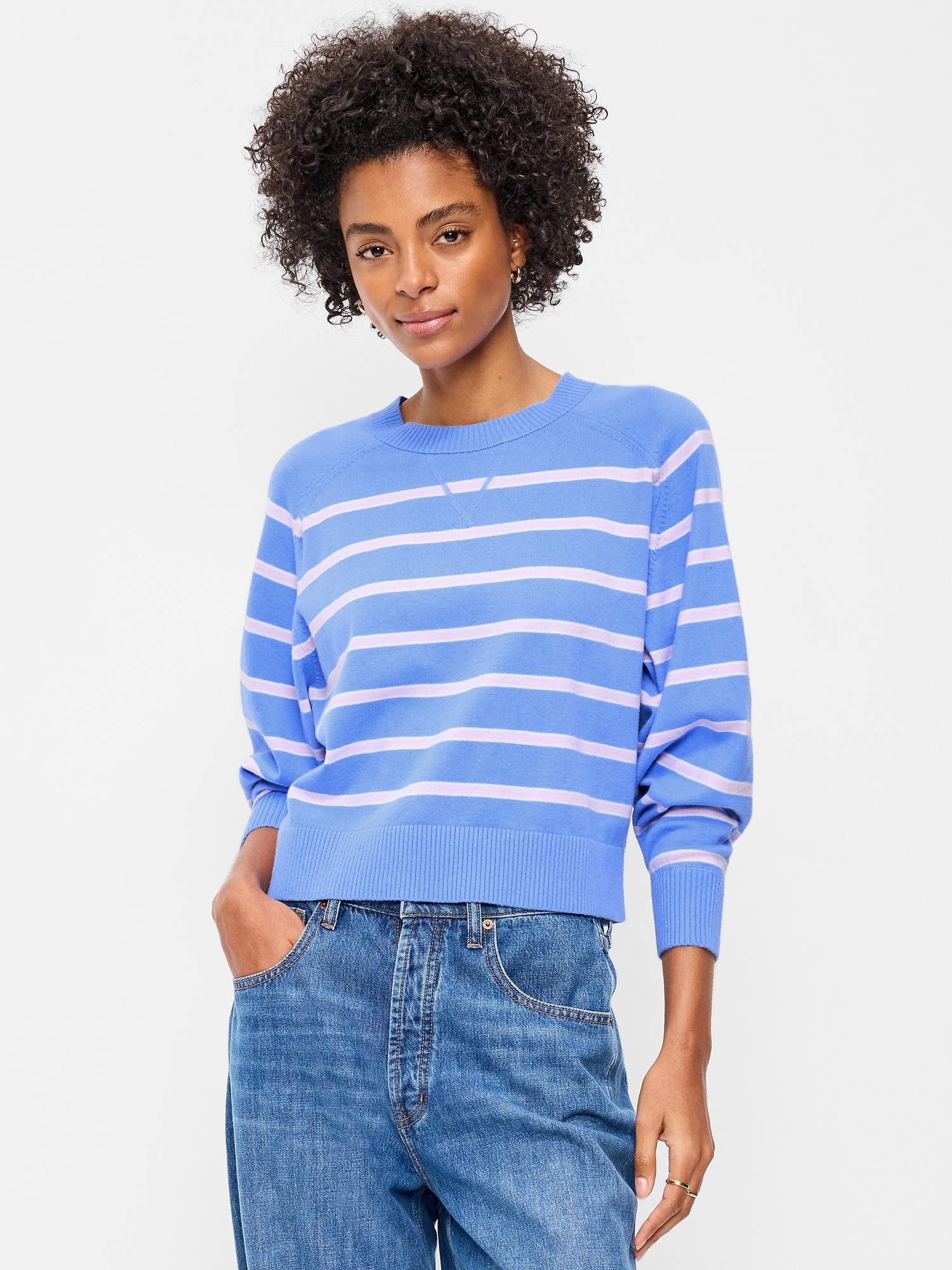 SoSoft Cropped Crew-Neck Sweater - image 1