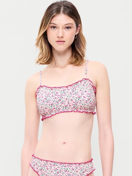 Image number 1 showing, Scoop-Neck Ruffle Swim Top