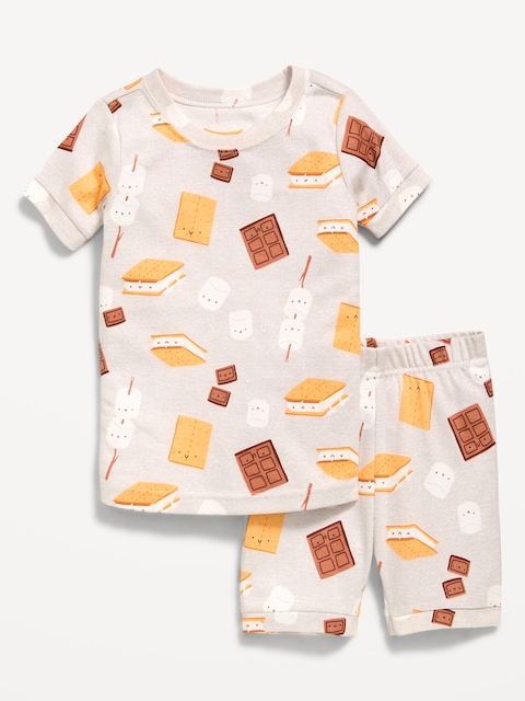 Printed Snug-Fit Pajama Set for Toddler & Baby
