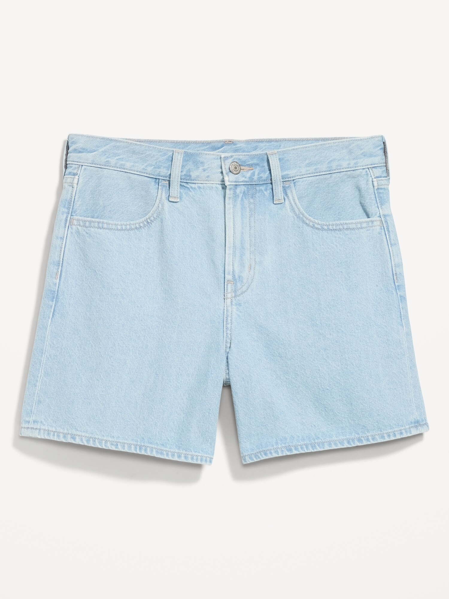 Женские шорты Old Navy High-Waisted Wow Baggy Jean Shorts -- 5-inch inseam, цвет: Adeera — фото 4