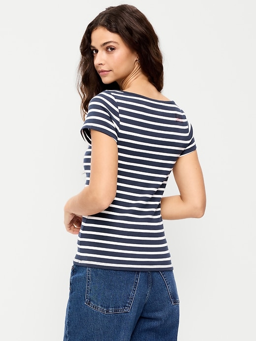 Image number 2 showing, Snug Boat-Neck T-Shirt