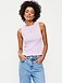 Sleeveless Smocked Tank Top - image 2