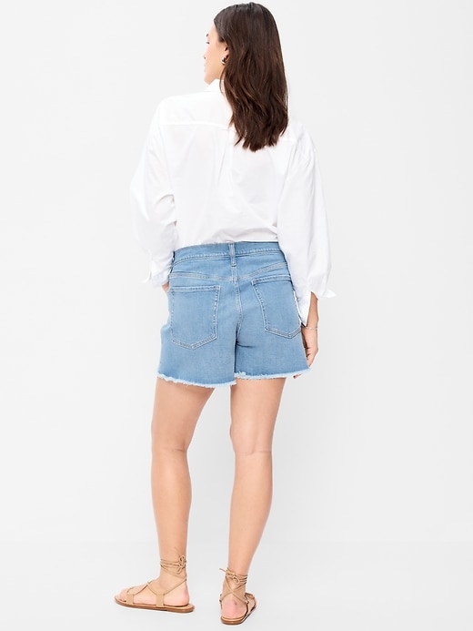Image number 6 showing, High-Waisted OG Jean Shorts -- 4-inch inseam
