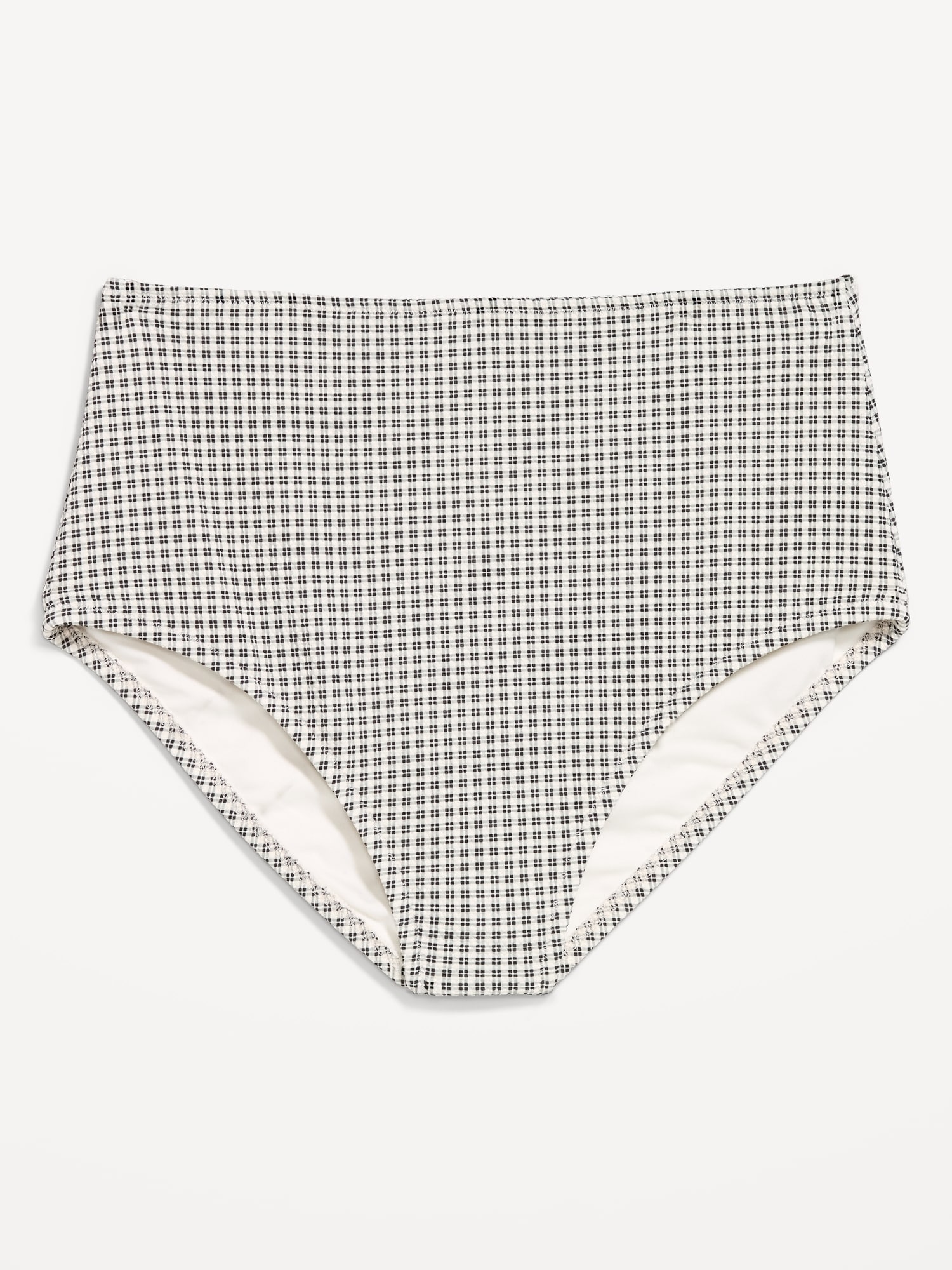 High-Waisted Pique Bikini Swim Bottoms