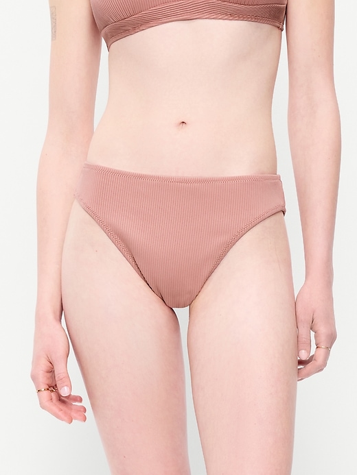 Image number 1 showing, Mid-Rise Bikini Swim Bottoms