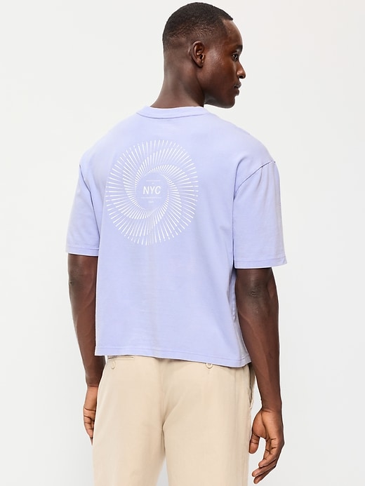 Image number 2 showing, Heavyweight Graphic Cropped T-Shirt