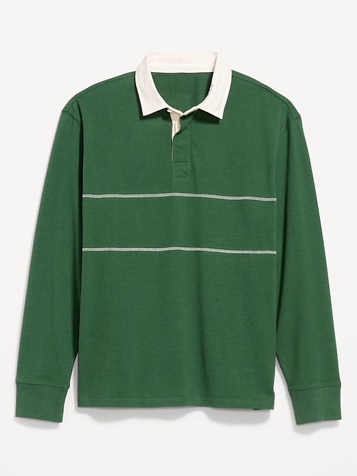 Image number 1 showing, Color-Block Rugby Polo
