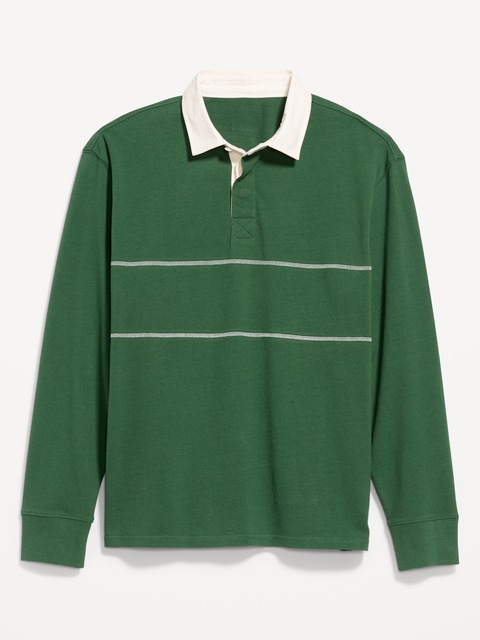 Color-Block Rugby Polo