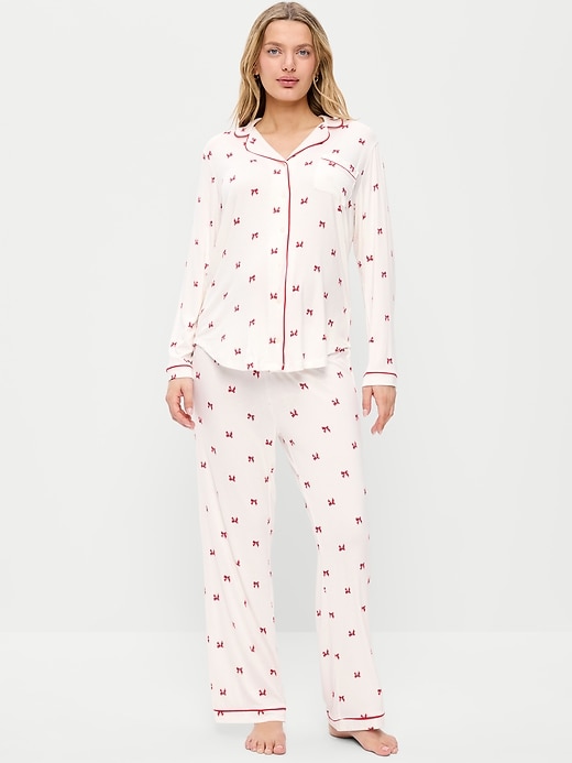 Image number 1 showing, Maternity Classic Pajama Set