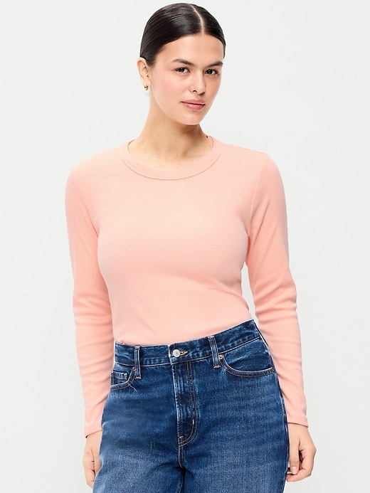 Image number 5 showing, Snug Long-Sleeve Crew-Neck T-Shirt