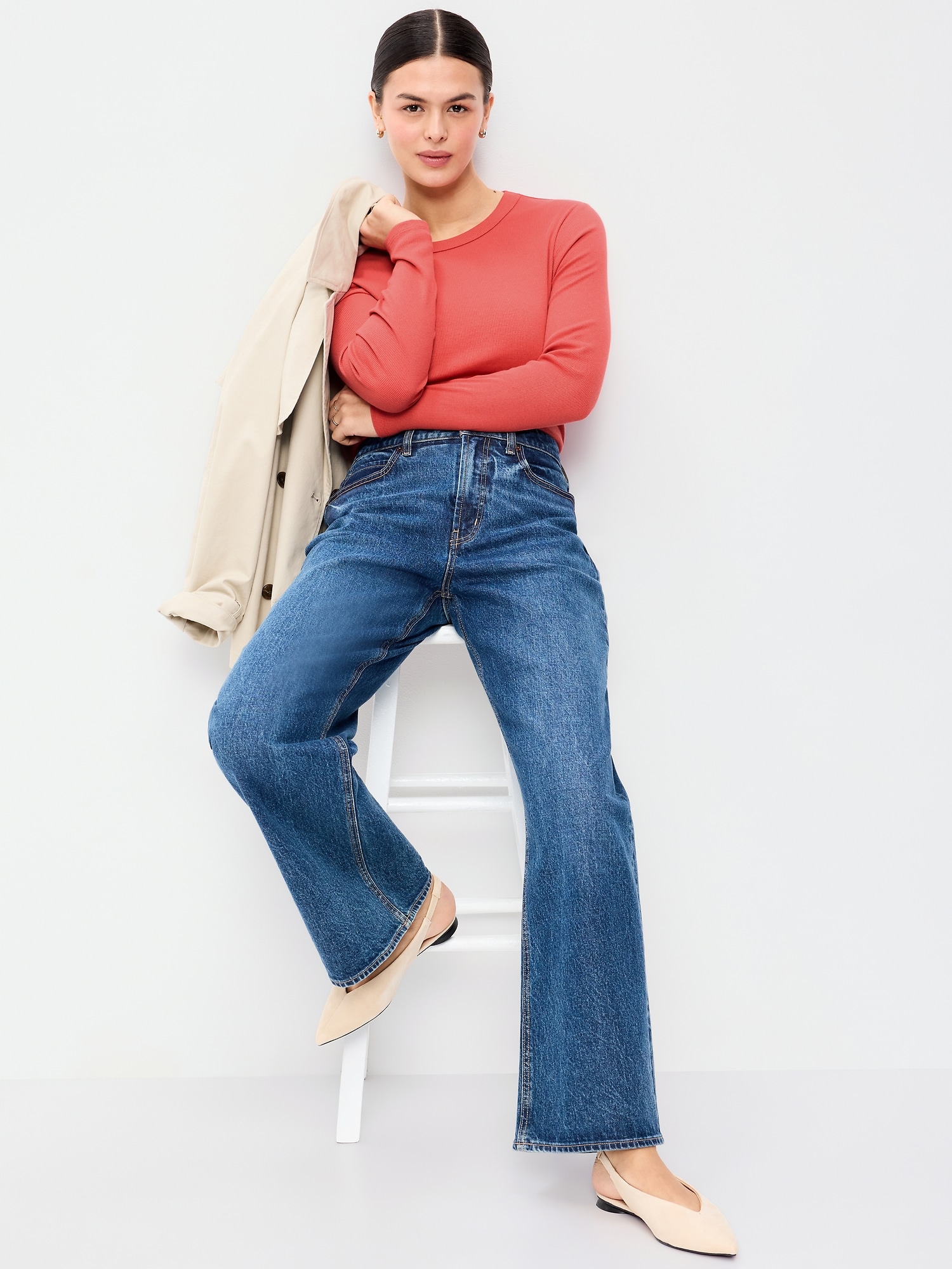 Snug Long-Sleeve Crew-Neck T-Shirt