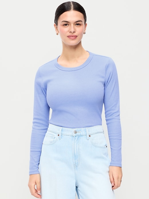 Image number 3 showing, Snug Long-Sleeve Crew-Neck T-Shirt