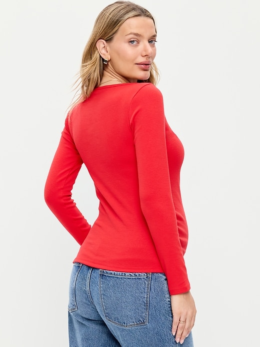 Image number 2 showing, Maternity Long-Sleeve Boatneck T-Shirt