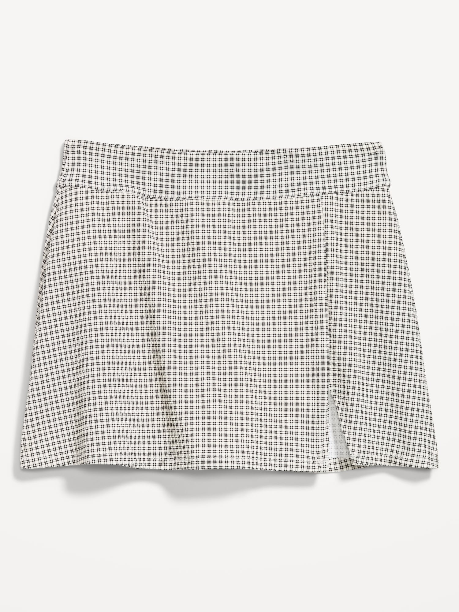 High-Waisted Textured Swim Skirt