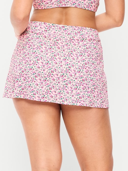 Image number 6 showing, High-Waisted Textured Swim Skirt