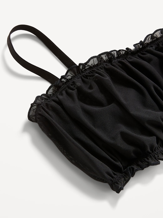 Image number 2 showing, Ruffle-Edge Mesh Bralette