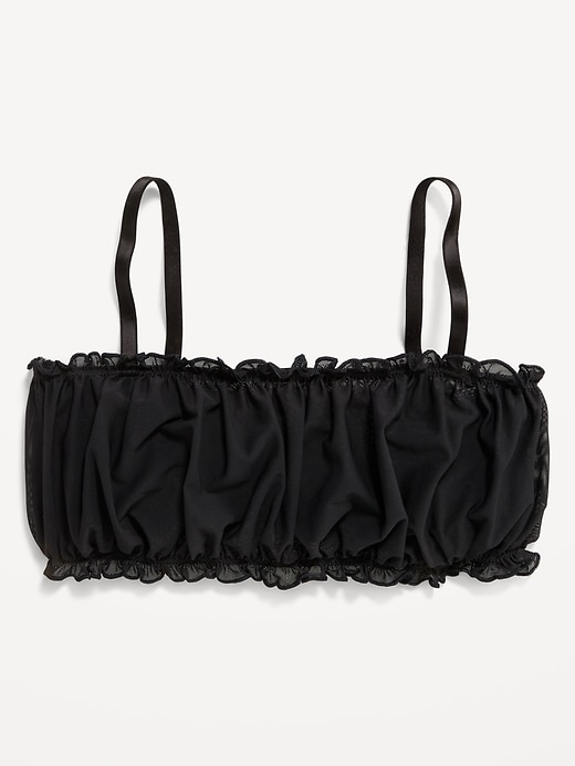 Image number 3 showing, Ruffle-Edge Mesh Bralette